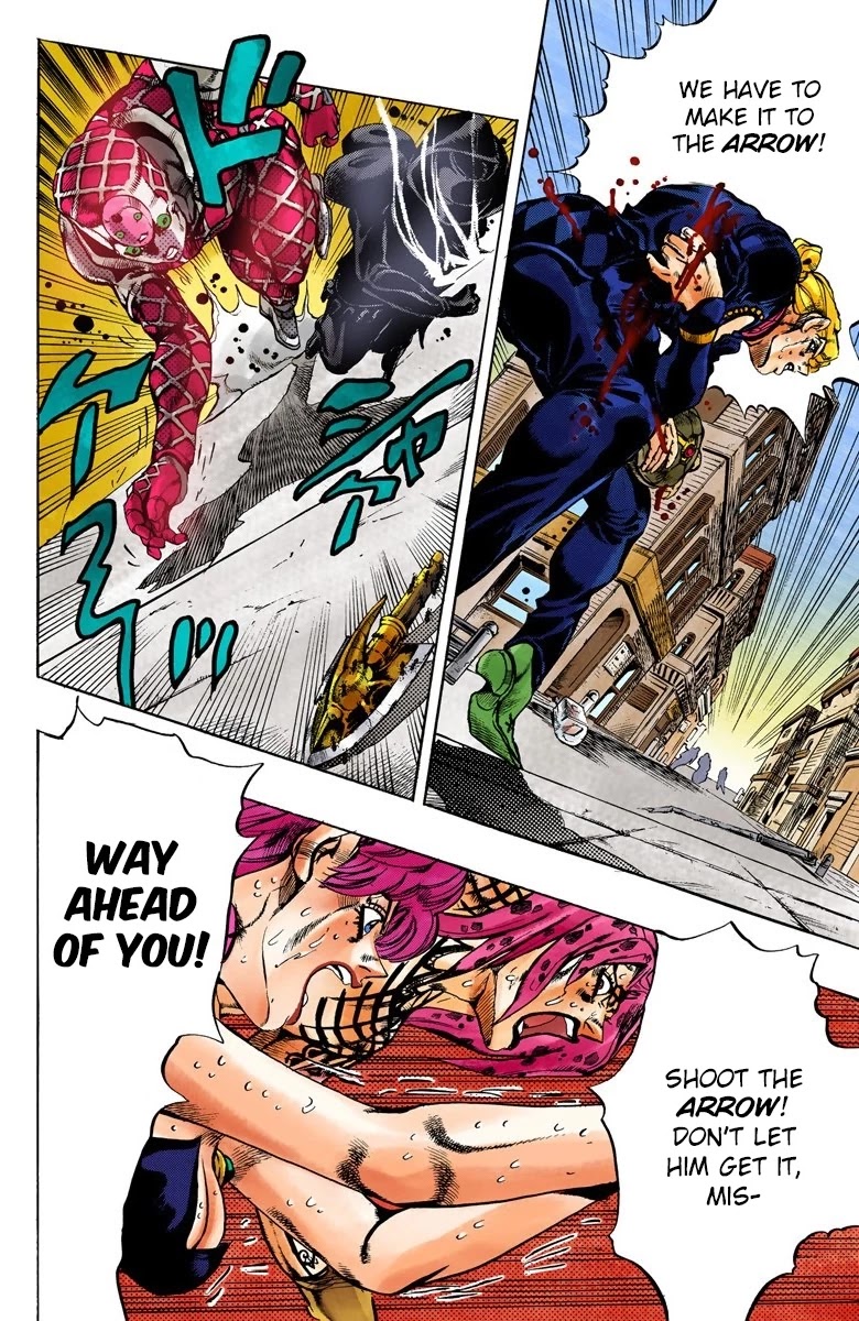 JoJo's Bizarre Adventure Part 5 - Vento Aureo (Official Colored) Chapter 144 page 5 - Chapter 144: Diavolo Emerges Part 4