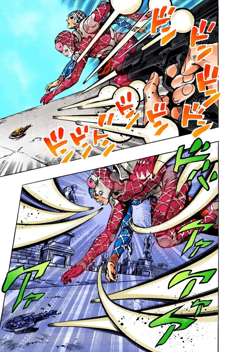 JoJo's Bizarre Adventure Part 5 - Vento Aureo (Official Colored) Chapter 144 page 6 - Chapter 144: Diavolo Emerges Part 4
