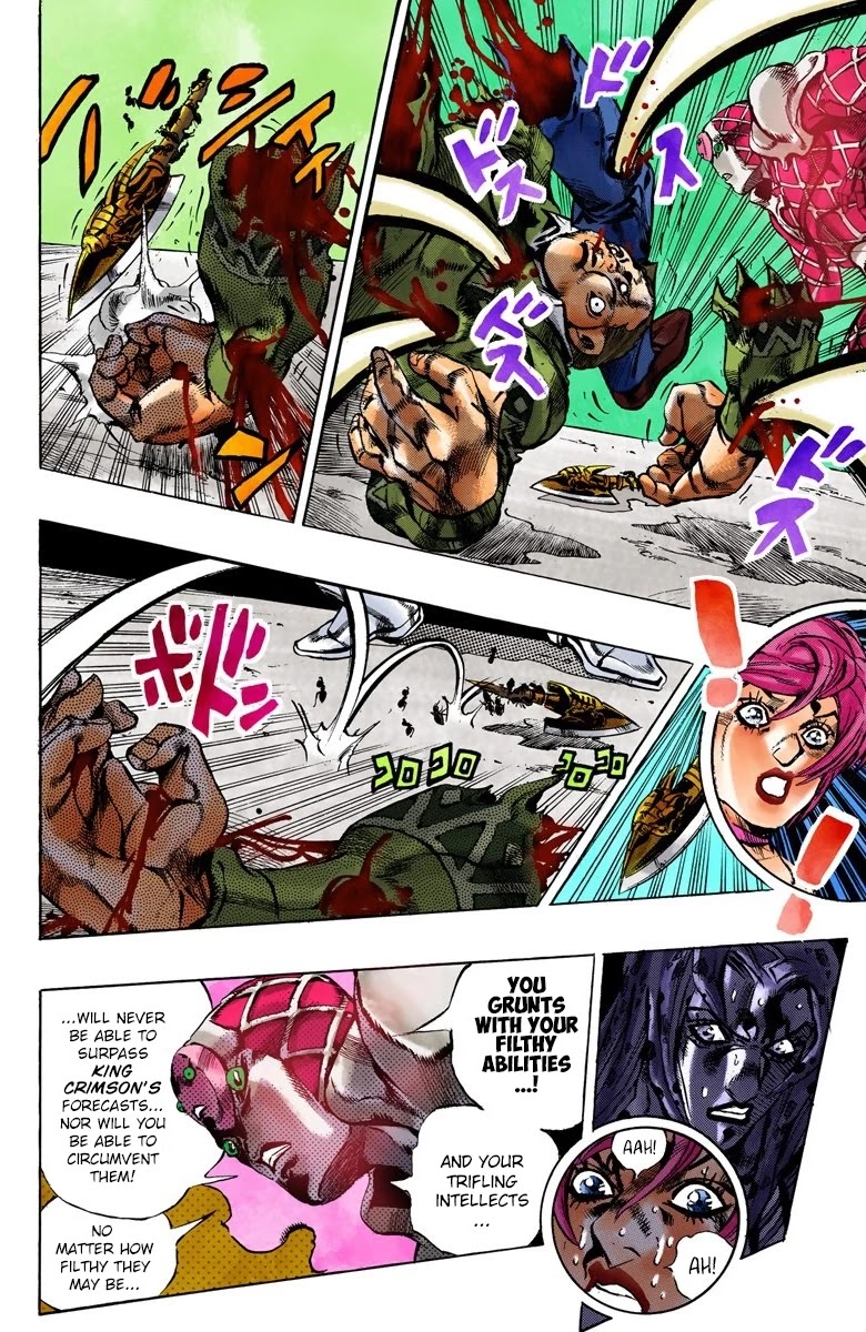 JoJo's Bizarre Adventure Part 5 - Vento Aureo (Official Colored) Chapter 144 page 9 - Chapter 144: Diavolo Emerges Part 4