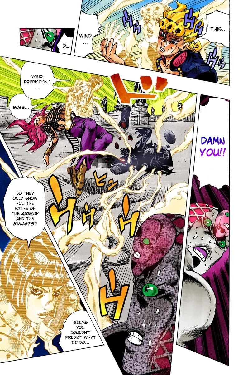 JoJo's Bizarre Adventure Part 5 - Vento Aureo (Official Colored) Chapter 145 page 11 - Chapter 145: Diavolo Emerges Part 5