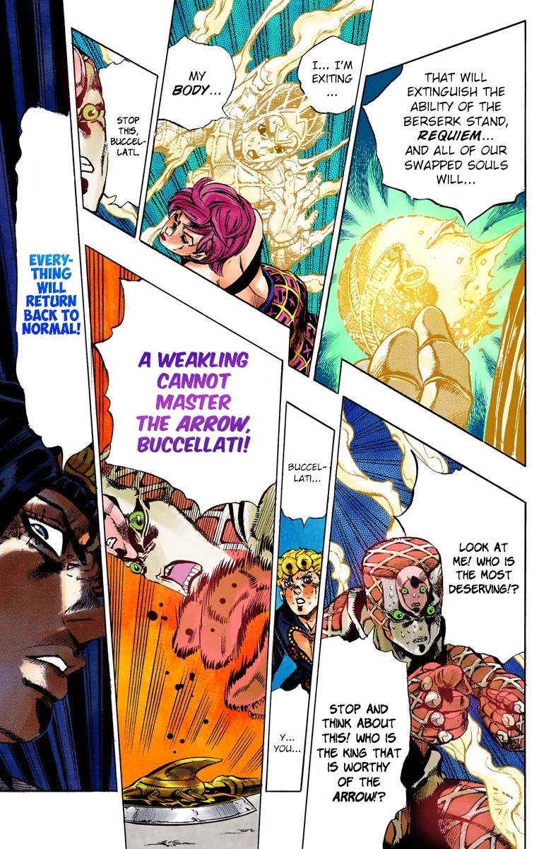 JoJo's Bizarre Adventure Part 5 - Vento Aureo (Official Colored) Chapter 145 page 13 - Chapter 145: Diavolo Emerges Part 5