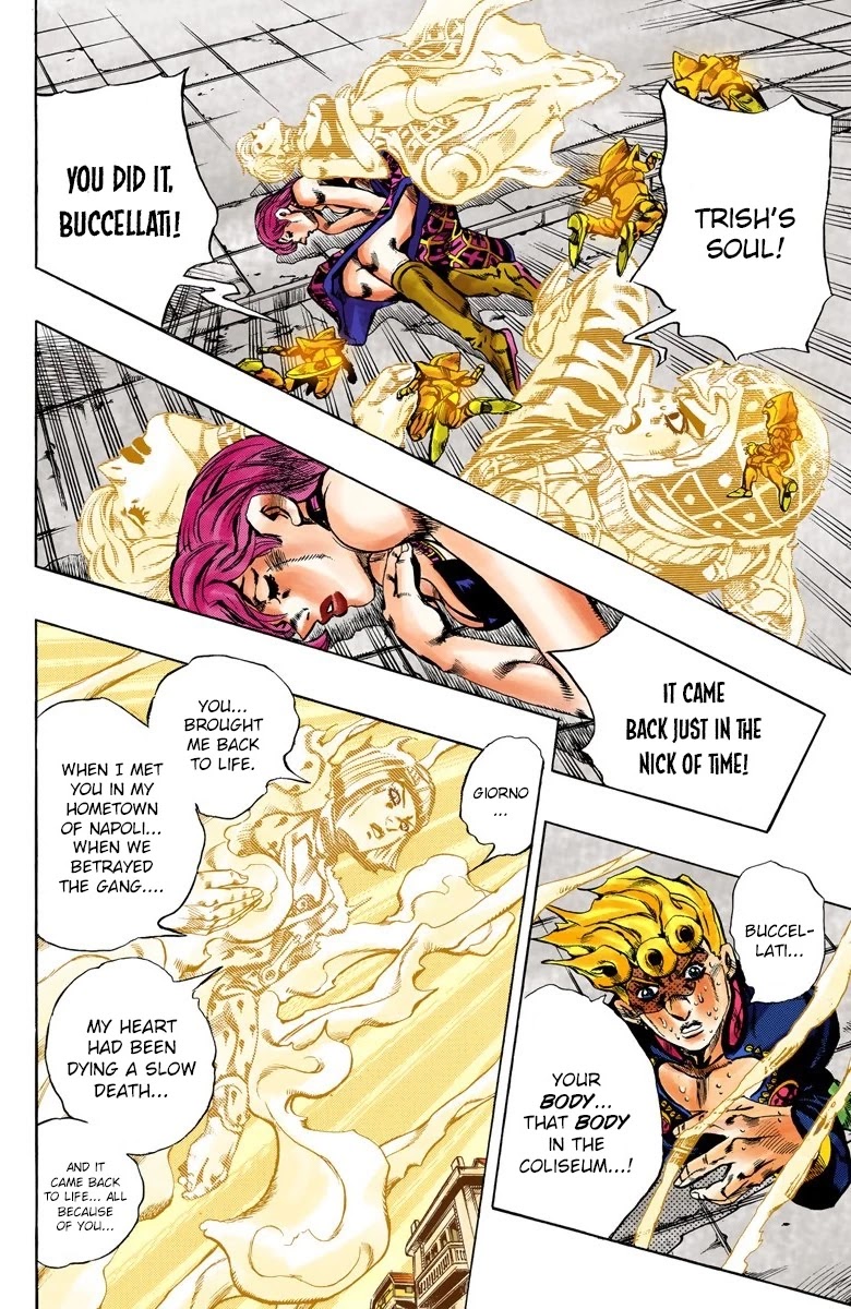 JoJo's Bizarre Adventure Part 5 - Vento Aureo (Official Colored) Chapter 145 page 16 - Chapter 145: Diavolo Emerges Part 5