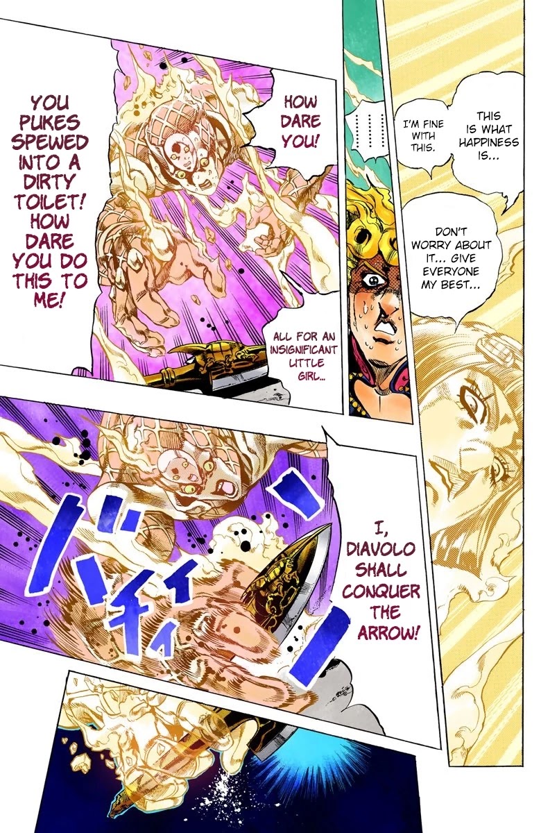 JoJo's Bizarre Adventure Part 5 - Vento Aureo (Official Colored) Chapter 145 page 17 - Chapter 145: Diavolo Emerges Part 5