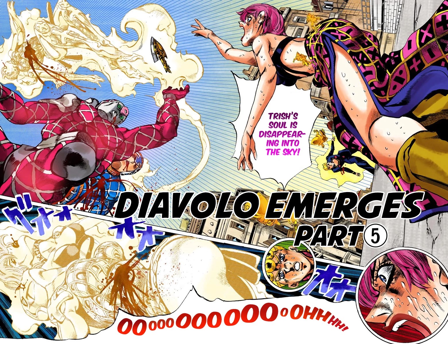 JoJo's Bizarre Adventure Part 5 - Vento Aureo (Official Colored) Chapter 145 page 3 - Chapter 145: Diavolo Emerges Part 5
