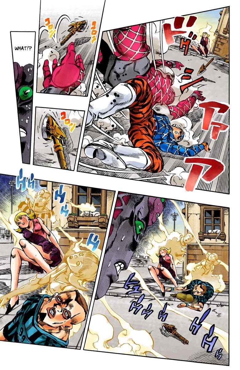JoJo's Bizarre Adventure Part 5 - Vento Aureo (Official Colored) Chapter 145 page 9 - Chapter 145: Diavolo Emerges Part 5