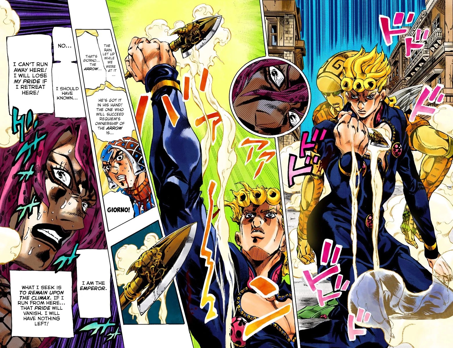 JoJo's Bizarre Adventure Part 5 - Vento Aureo (Official Colored) Chapter 146 page 9 - Chapter 146: King of Kings