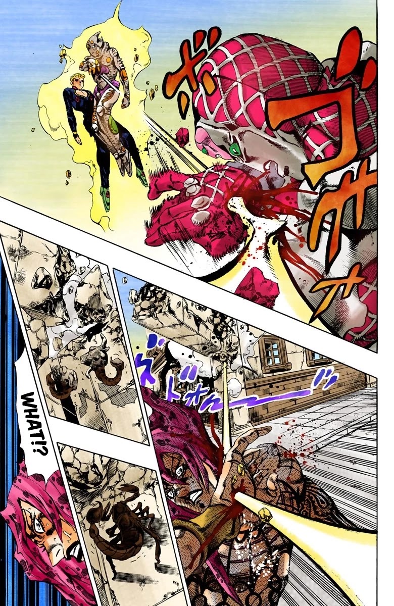 JoJo's Bizarre Adventure Part 5 - Vento Aureo (Official Colored) Chapter 147 page 10 - Chapter 147: Gold Experience Requiem Part 1