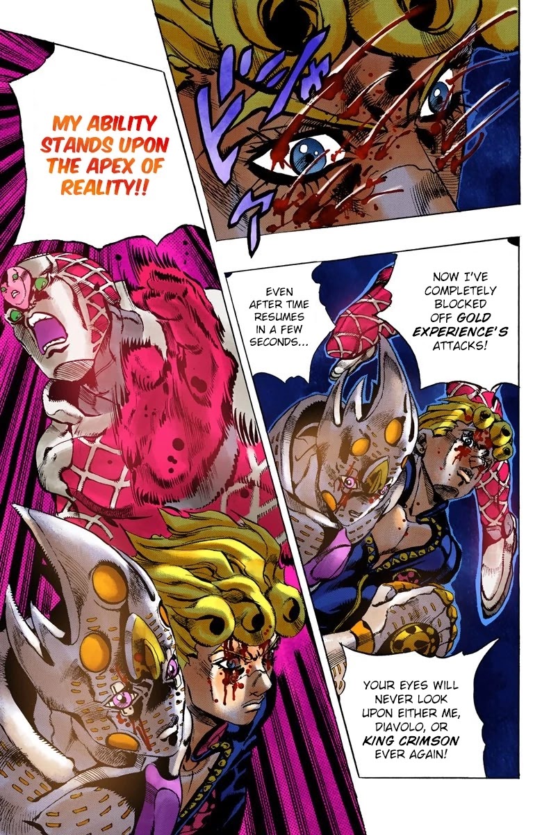 JoJo's Bizarre Adventure Part 5 - Vento Aureo (Official Colored) Chapter 147 page 17 - Chapter 147: Gold Experience Requiem Part 1