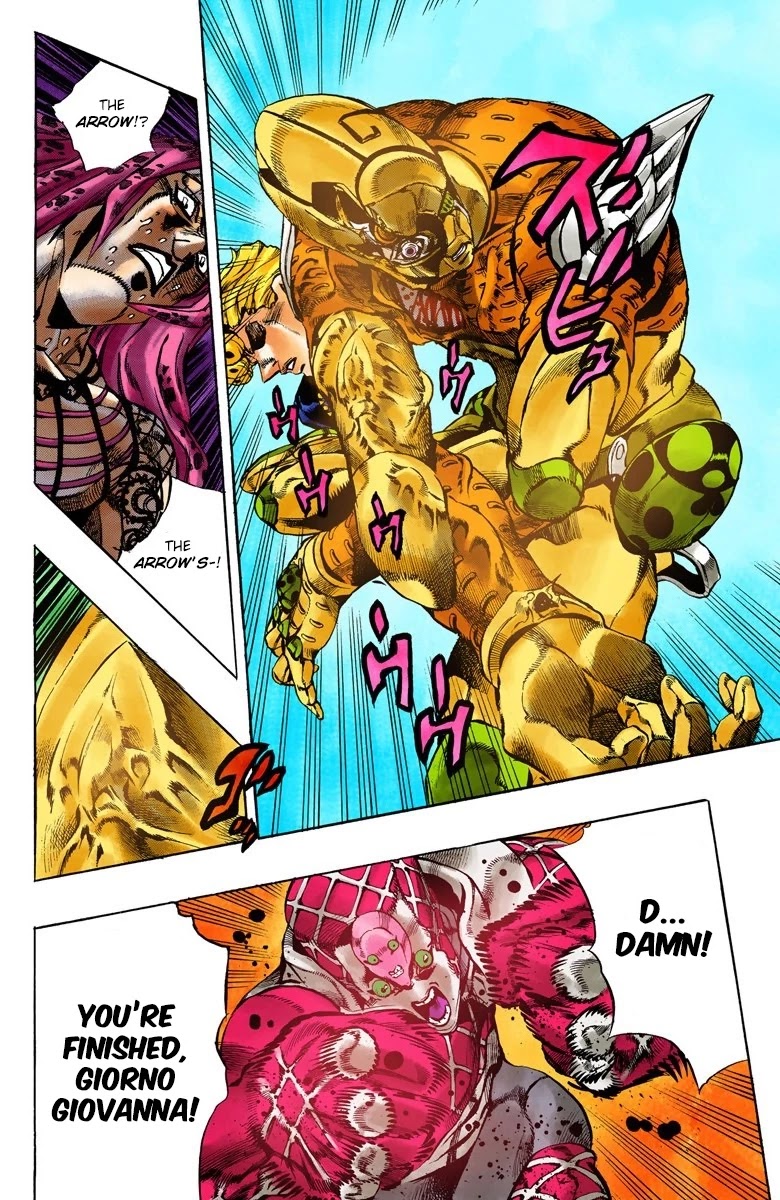 JoJo's Bizarre Adventure Part 5 - Vento Aureo (Official Colored) Chapter 147 page 4 - Chapter 147: Gold Experience Requiem Part 1
