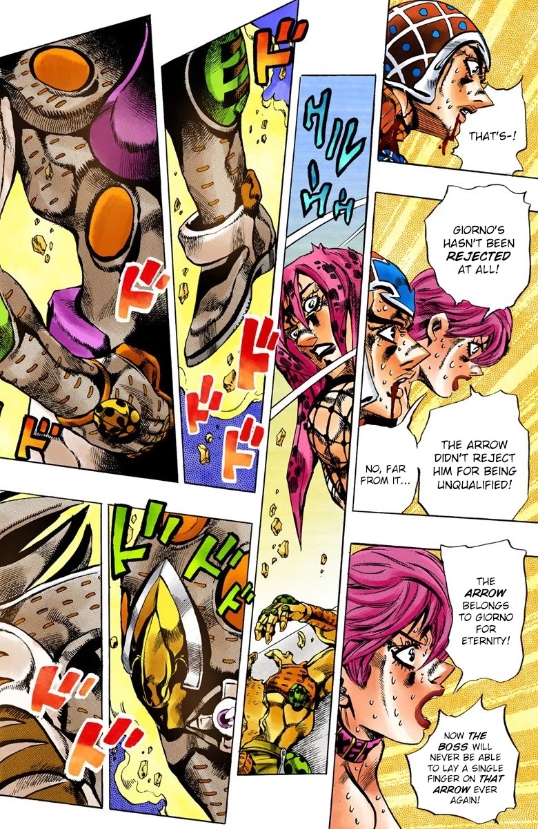 JoJo's Bizarre Adventure Part 5 - Vento Aureo (Official Colored) Chapter 147 page 6 - Chapter 147: Gold Experience Requiem Part 1
