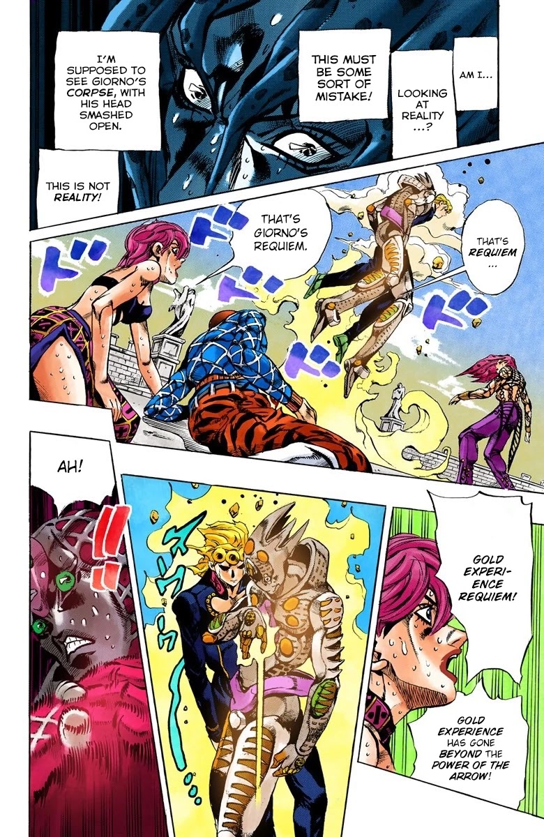 JoJo's Bizarre Adventure Part 5 - Vento Aureo (Official Colored) Chapter 147 page 9 - Chapter 147: Gold Experience Requiem Part 1