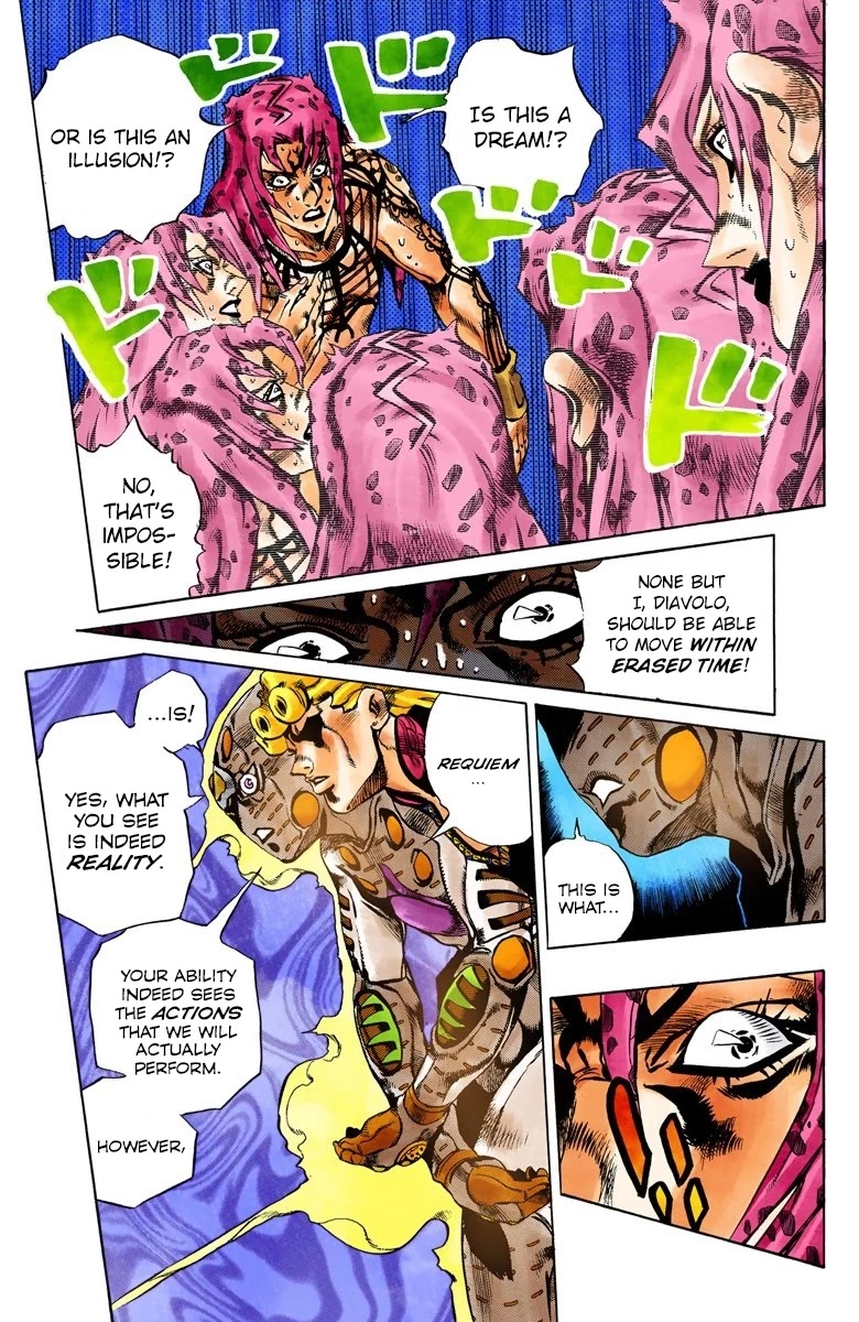 JoJo's Bizarre Adventure Part 5 - Vento Aureo (Official Colored) Chapter 148 page 13 - Chapter 148: Gold Experience Requiem Part 2
