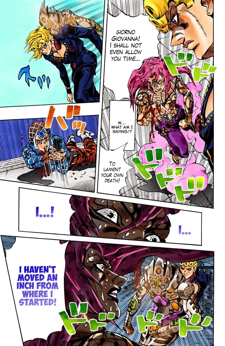 JoJo's Bizarre Adventure Part 5 - Vento Aureo (Official Colored) Chapter 148 page 15 - Chapter 148: Gold Experience Requiem Part 2
