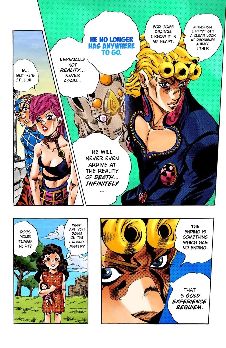 JoJo's Bizarre Adventure Part 5 - Vento Aureo (Official Colored) Chapter 149 page 18 - Chapter 149: Gold Experience Requiem Part 3