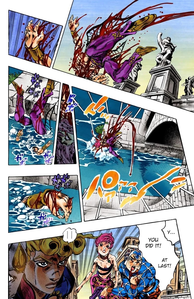 JoJo's Bizarre Adventure Part 5 - Vento Aureo (Official Colored) Chapter 149 page 4 - Chapter 149: Gold Experience Requiem Part 3