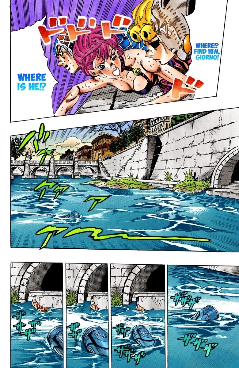 JoJo's Bizarre Adventure Part 5 - Vento Aureo (Official Colored) Chapter 149 page 6 - Chapter 149: Gold Experience Requiem Part 3