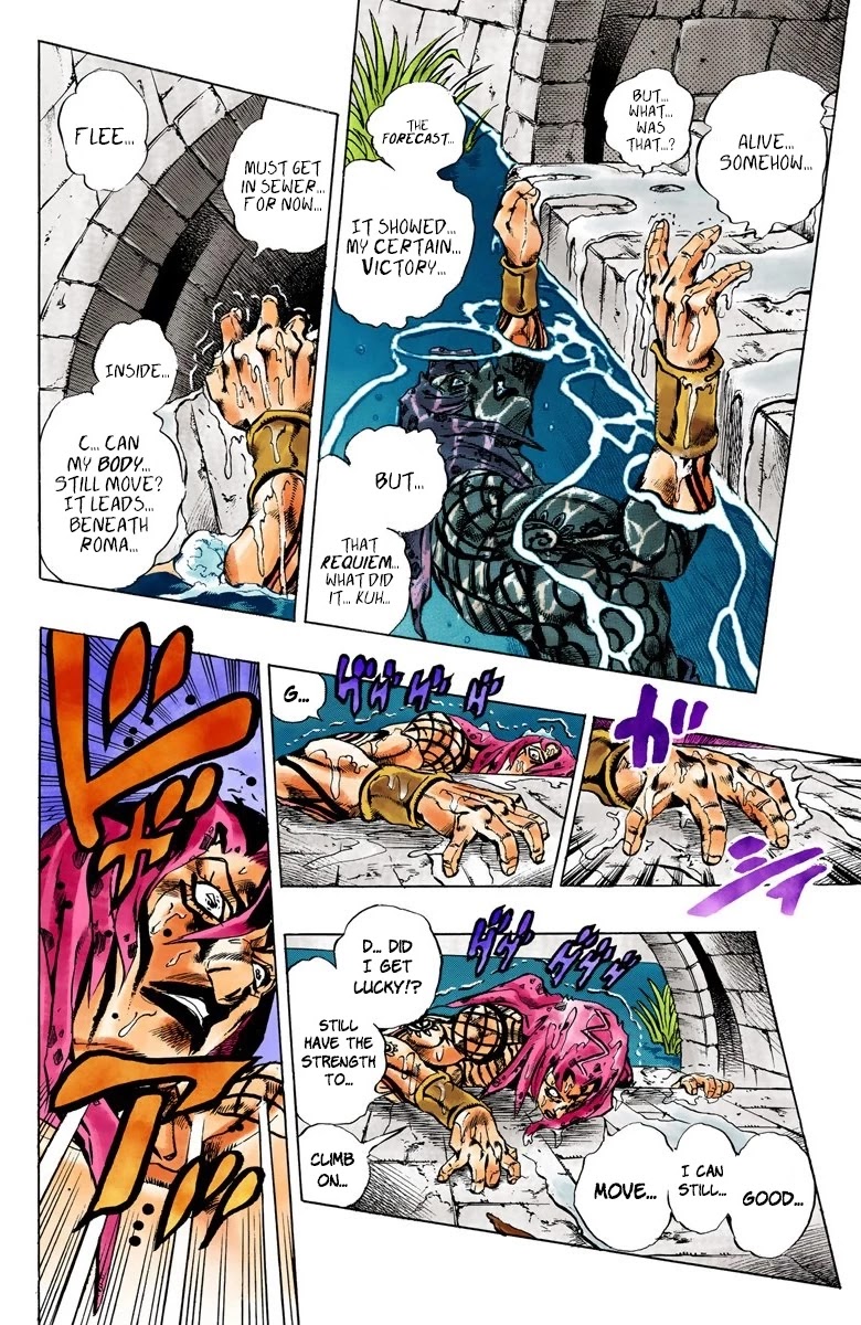 JoJo's Bizarre Adventure Part 5 - Vento Aureo (Official Colored) Chapter 149 page 8 - Chapter 149: Gold Experience Requiem Part 3