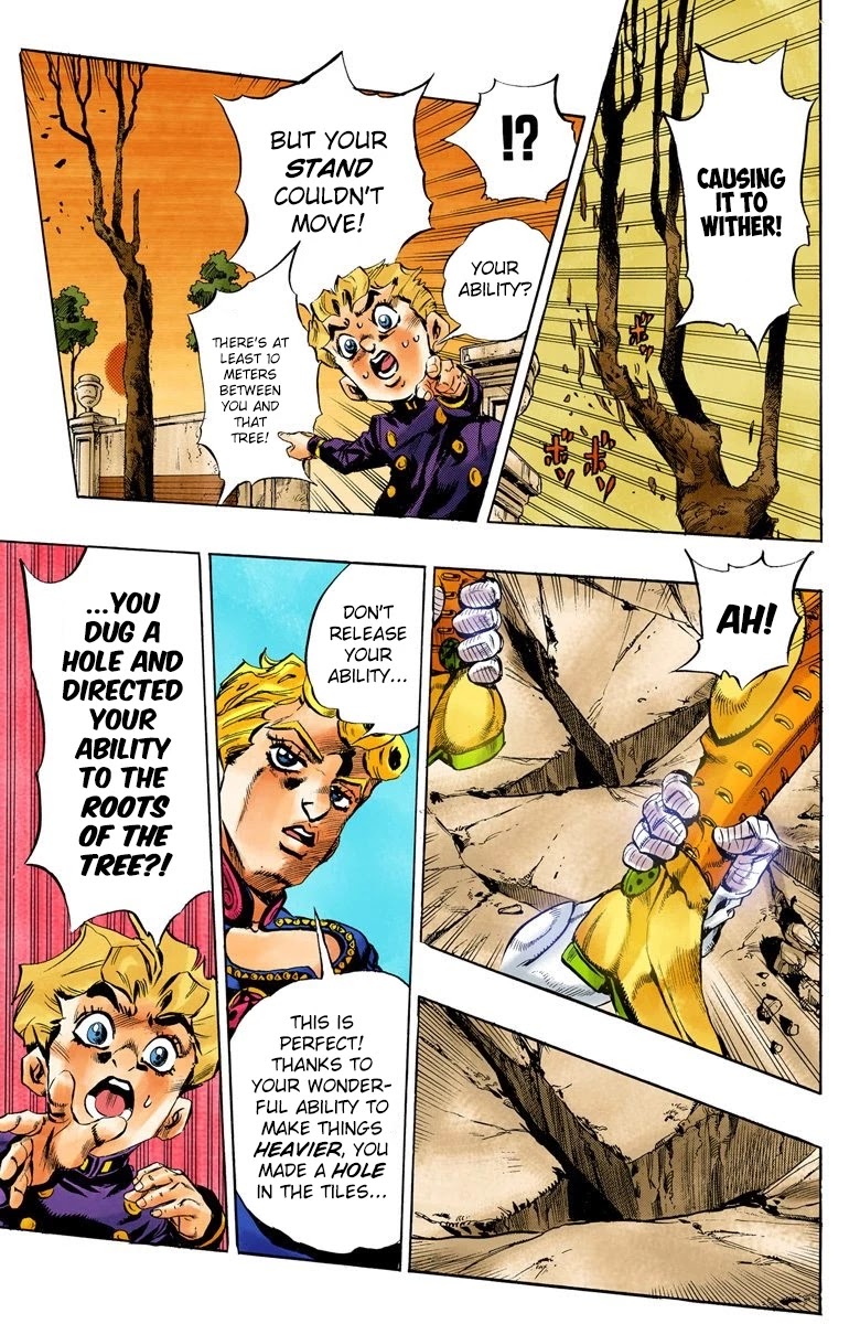 JoJo's Bizarre Adventure Part 5 - Vento Aureo (Official Colored) Chapter 15 page 14 - Chapter 15: Entering the Gang Part 5