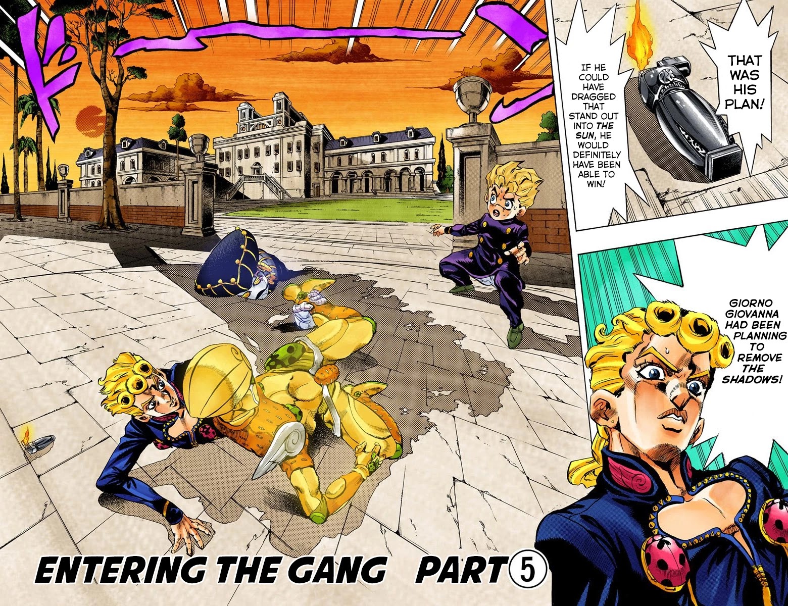 JoJo's Bizarre Adventure Part 5 - Vento Aureo (Official Colored) Chapter 15 page 3 - Chapter 15: Entering the Gang Part 5