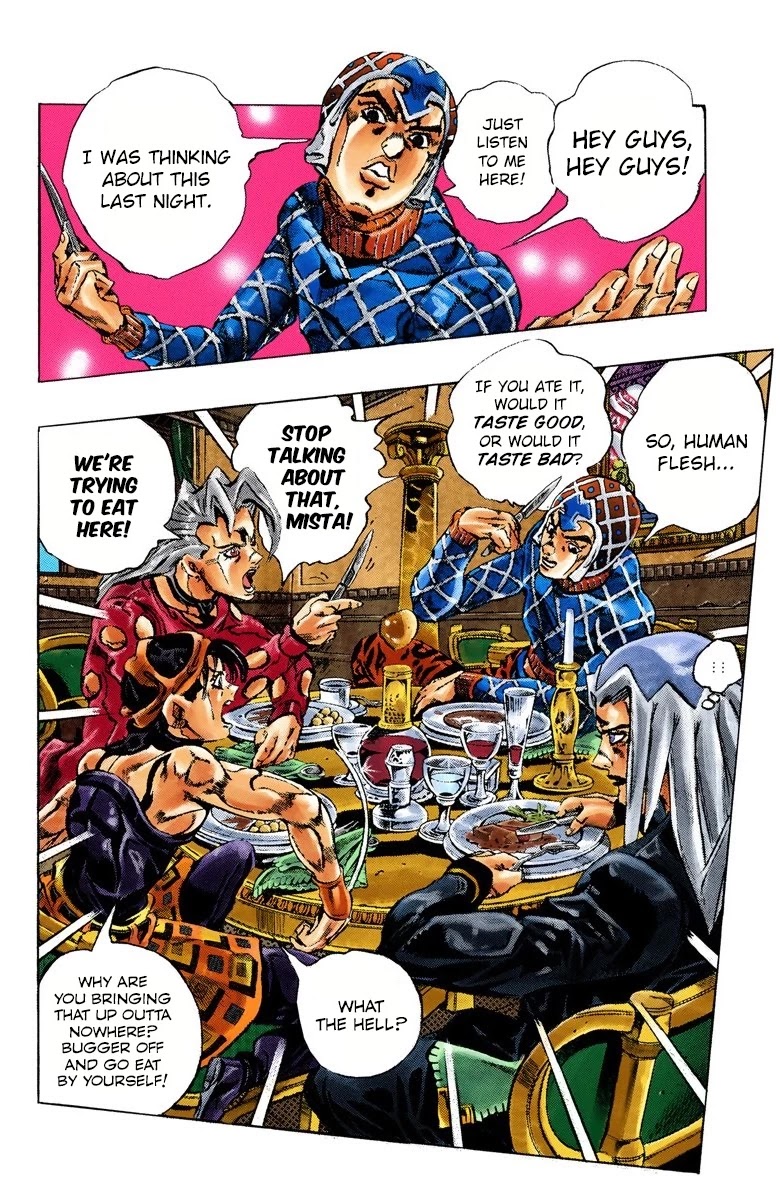 JoJo's Bizarre Adventure Part 5 - Vento Aureo (Official Colored) Chapter 150 page 3 - Chapter 150: Gold Experience Requiem Part 4