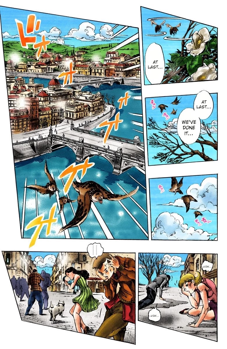 JoJo's Bizarre Adventure Part 5 - Vento Aureo (Official Colored) Chapter 150 page 4 - Chapter 150: Gold Experience Requiem Part 4