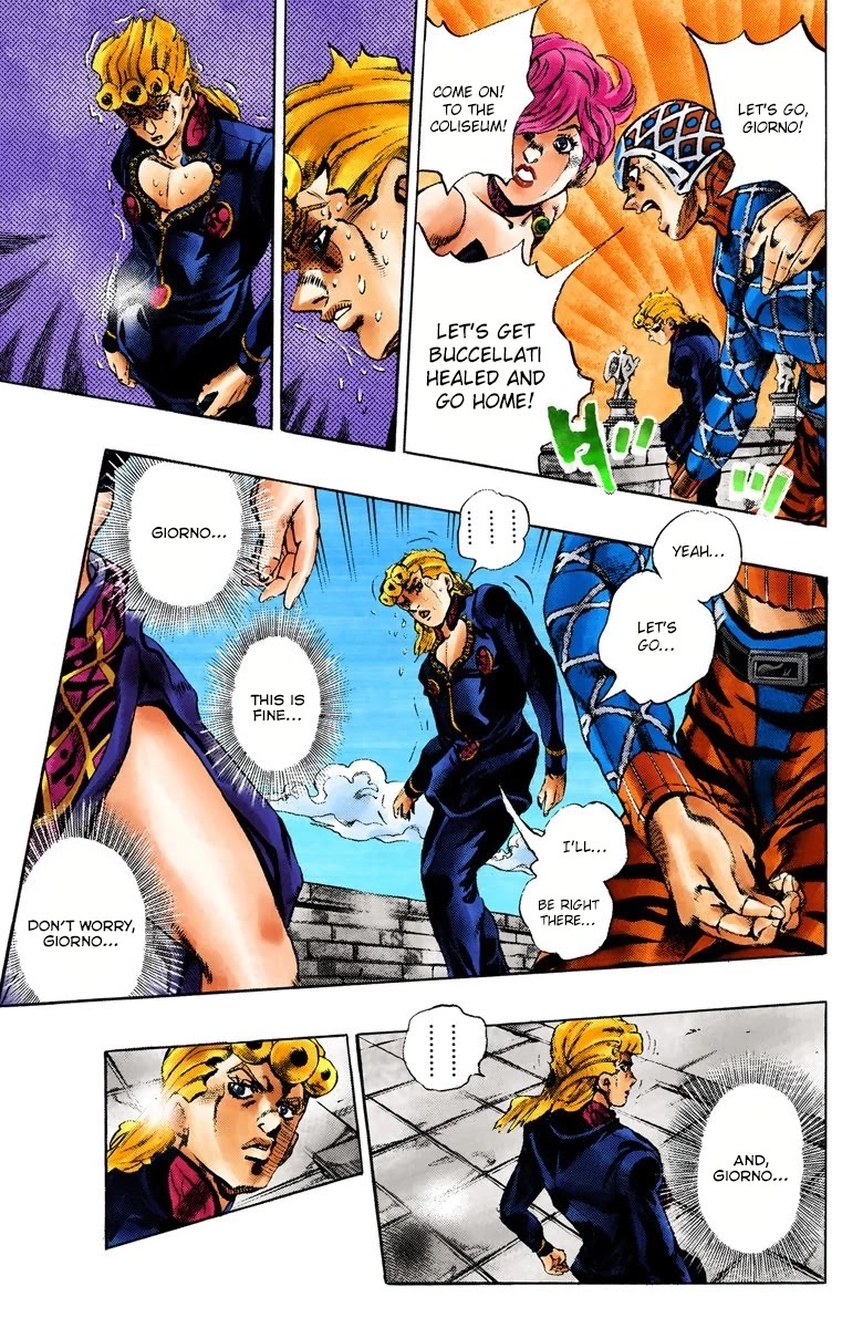 JoJo's Bizarre Adventure Part 5 - Vento Aureo (Official Colored) Chapter 150 page 6 - Chapter 150: Gold Experience Requiem Part 4