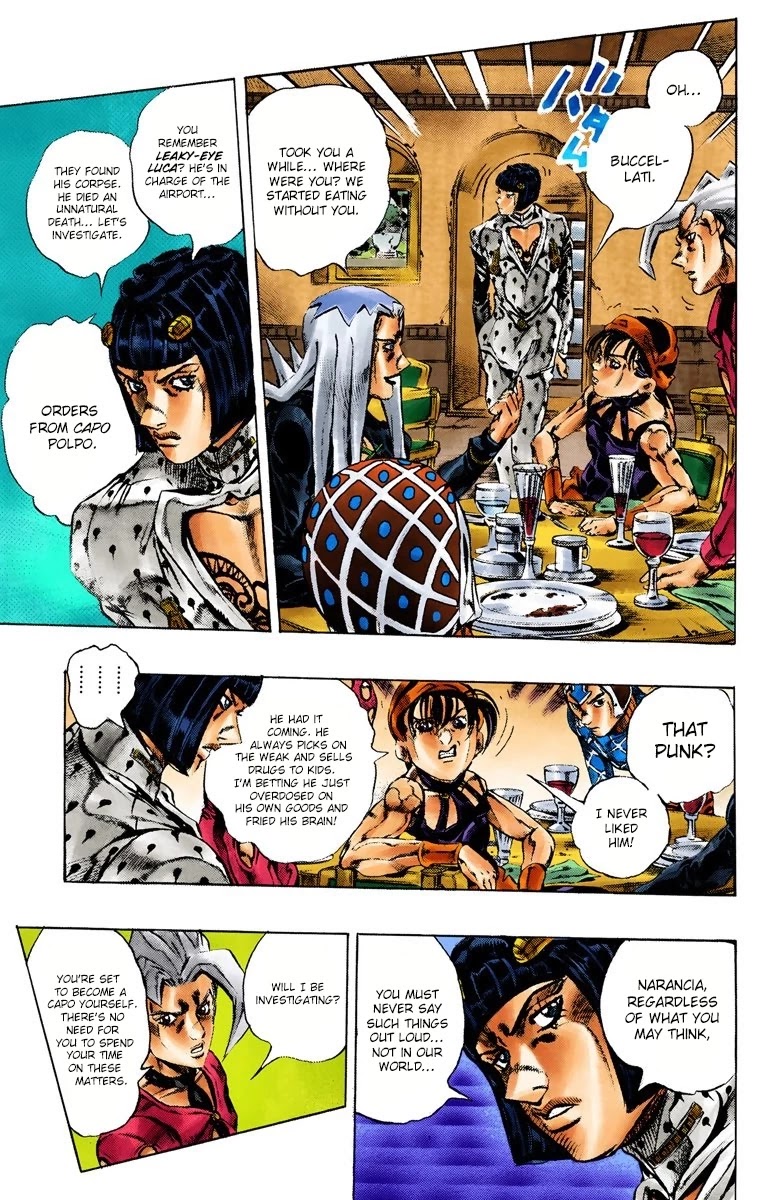 JoJo's Bizarre Adventure Part 5 - Vento Aureo (Official Colored) Chapter 151 page 3 - Chapter 151: -Epilogue- Sleeping Slaves Part 1