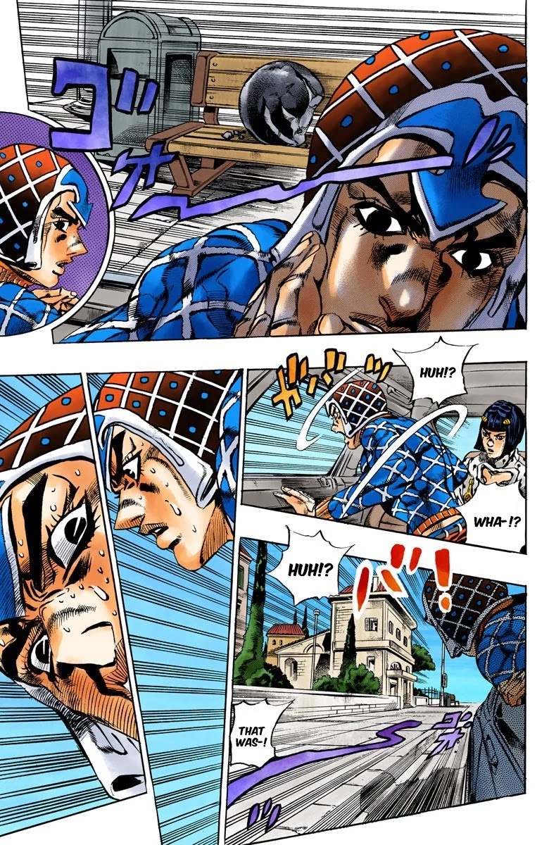 JoJo's Bizarre Adventure Part 5 - Vento Aureo (Official Colored) Chapter 152 page 10 - Chapter 152: Sleeping Slaves Part 2