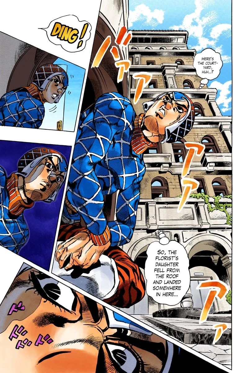 JoJo's Bizarre Adventure Part 5 - Vento Aureo (Official Colored) Chapter 152 page 16 - Chapter 152: Sleeping Slaves Part 2