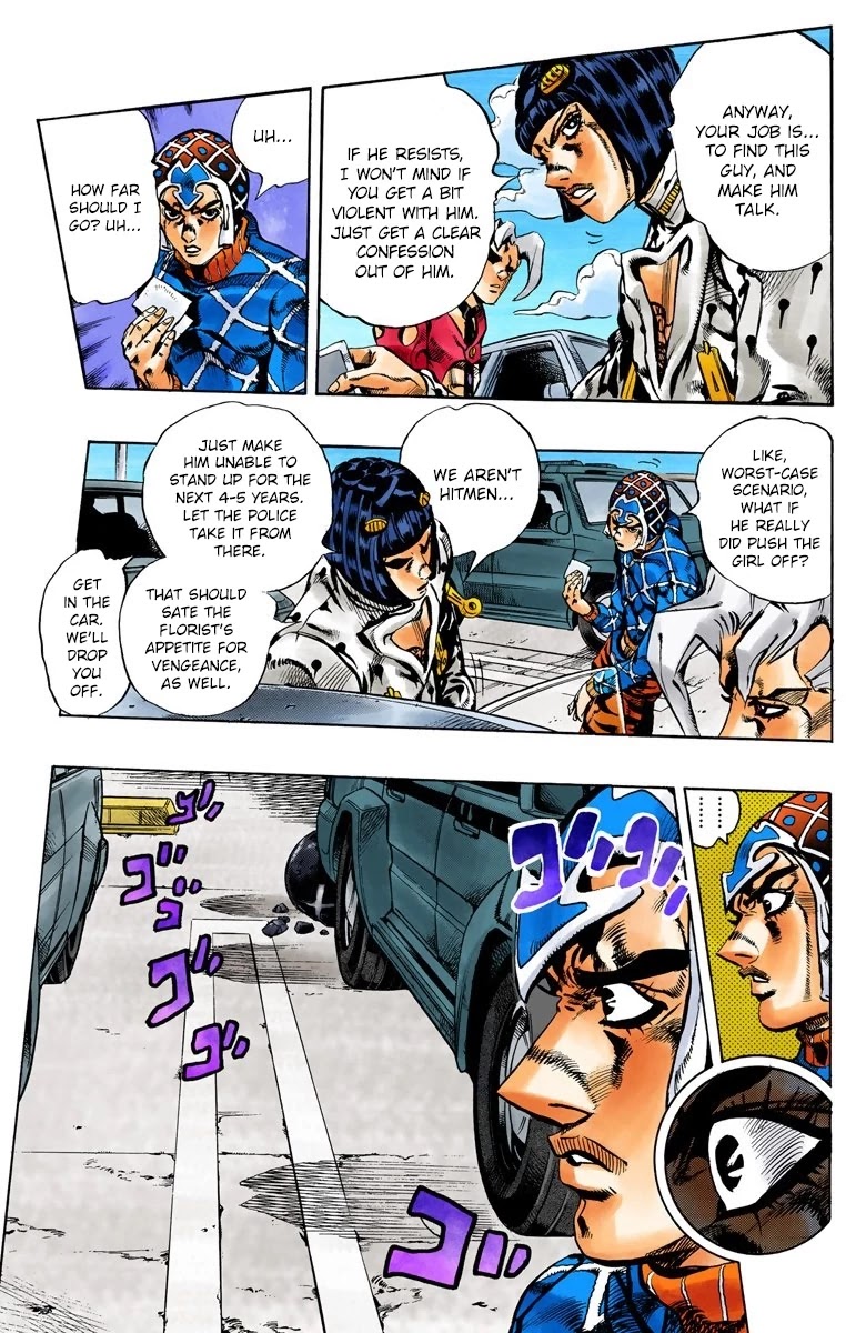 JoJo's Bizarre Adventure Part 5 - Vento Aureo (Official Colored) Chapter 152 page 6 - Chapter 152: Sleeping Slaves Part 2