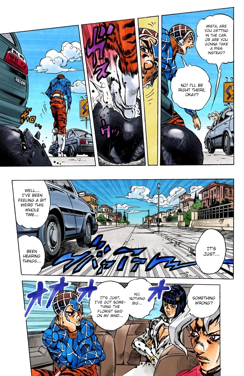JoJo's Bizarre Adventure Part 5 - Vento Aureo (Official Colored) Chapter 152 page 8 - Chapter 152: Sleeping Slaves Part 2