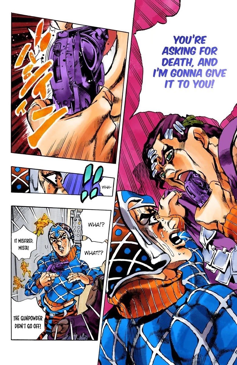 JoJo's Bizarre Adventure Part 5 - Vento Aureo (Official Colored) Chapter 153 page 16 - Chapter 153: Sleeping Slaves Part 3