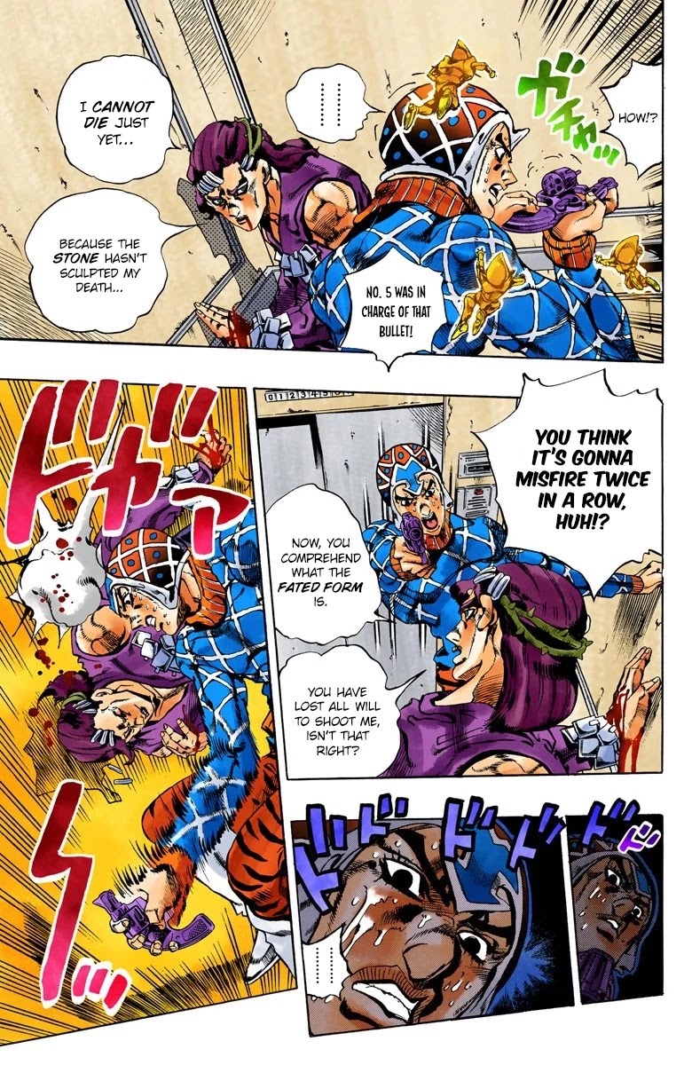JoJo's Bizarre Adventure Part 5 - Vento Aureo (Official Colored) Chapter 153 page 17 - Chapter 153: Sleeping Slaves Part 3