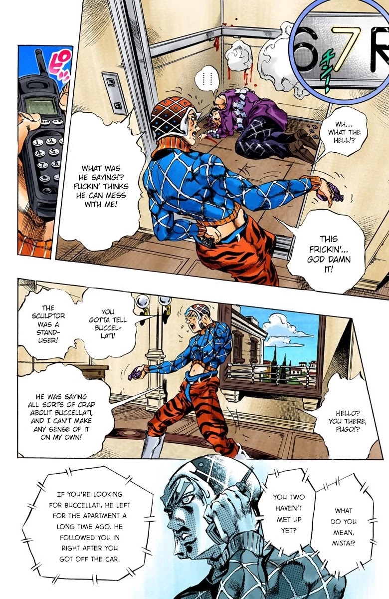 JoJo's Bizarre Adventure Part 5 - Vento Aureo (Official Colored) Chapter 153 page 18 - Chapter 153: Sleeping Slaves Part 3