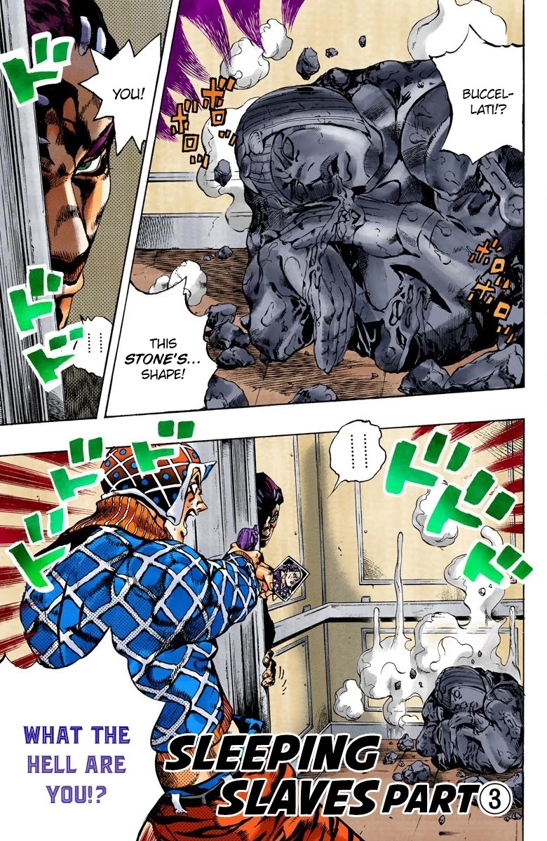 JoJo's Bizarre Adventure Part 5 - Vento Aureo (Official Colored) Chapter 153 page 2 - Chapter 153: Sleeping Slaves Part 3