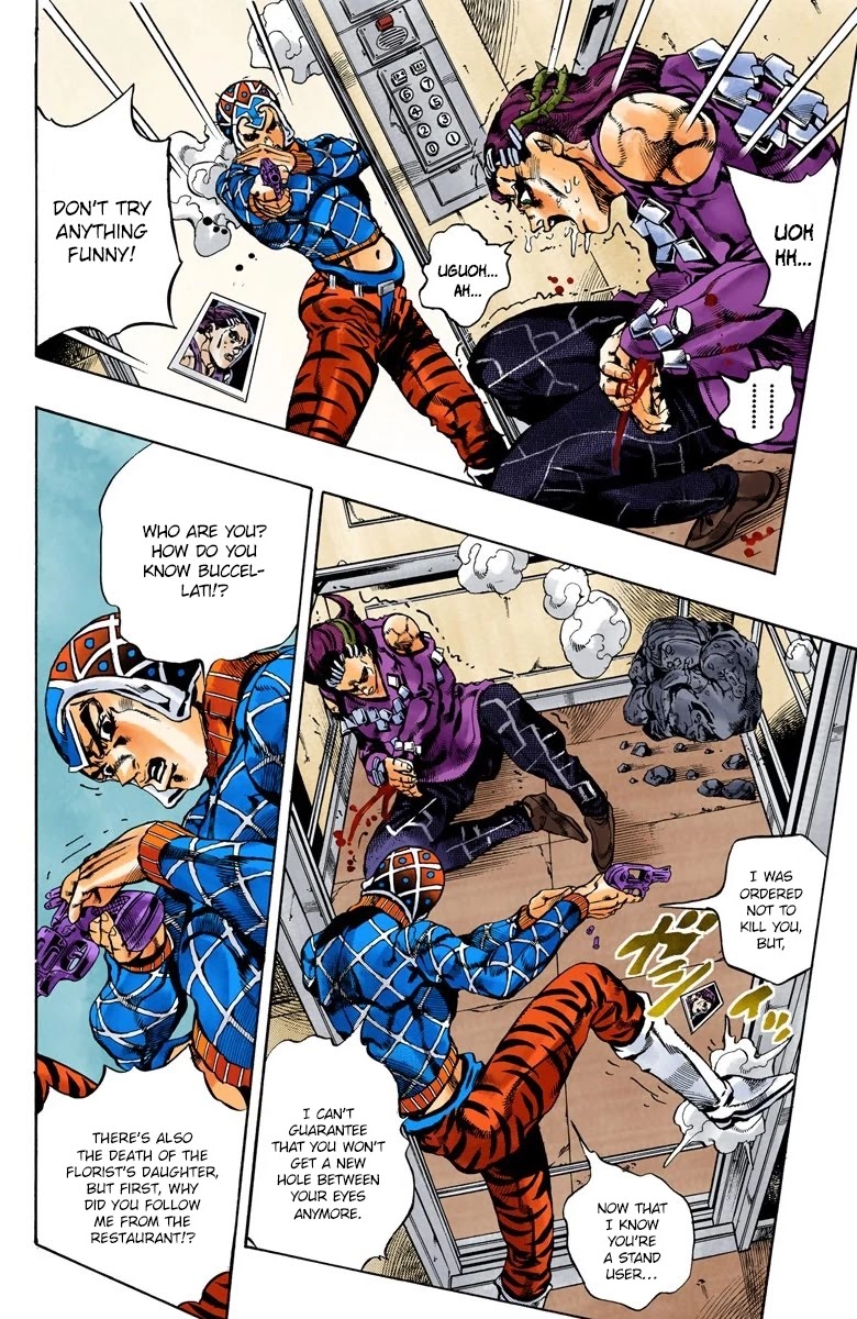 JoJo's Bizarre Adventure Part 5 - Vento Aureo (Official Colored) Chapter 153 page 4 - Chapter 153: Sleeping Slaves Part 3