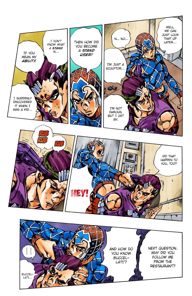 JoJo's Bizarre Adventure Part 5 - Vento Aureo (Official Colored) Chapter 153 page 7 - Chapter 153: Sleeping Slaves Part 3