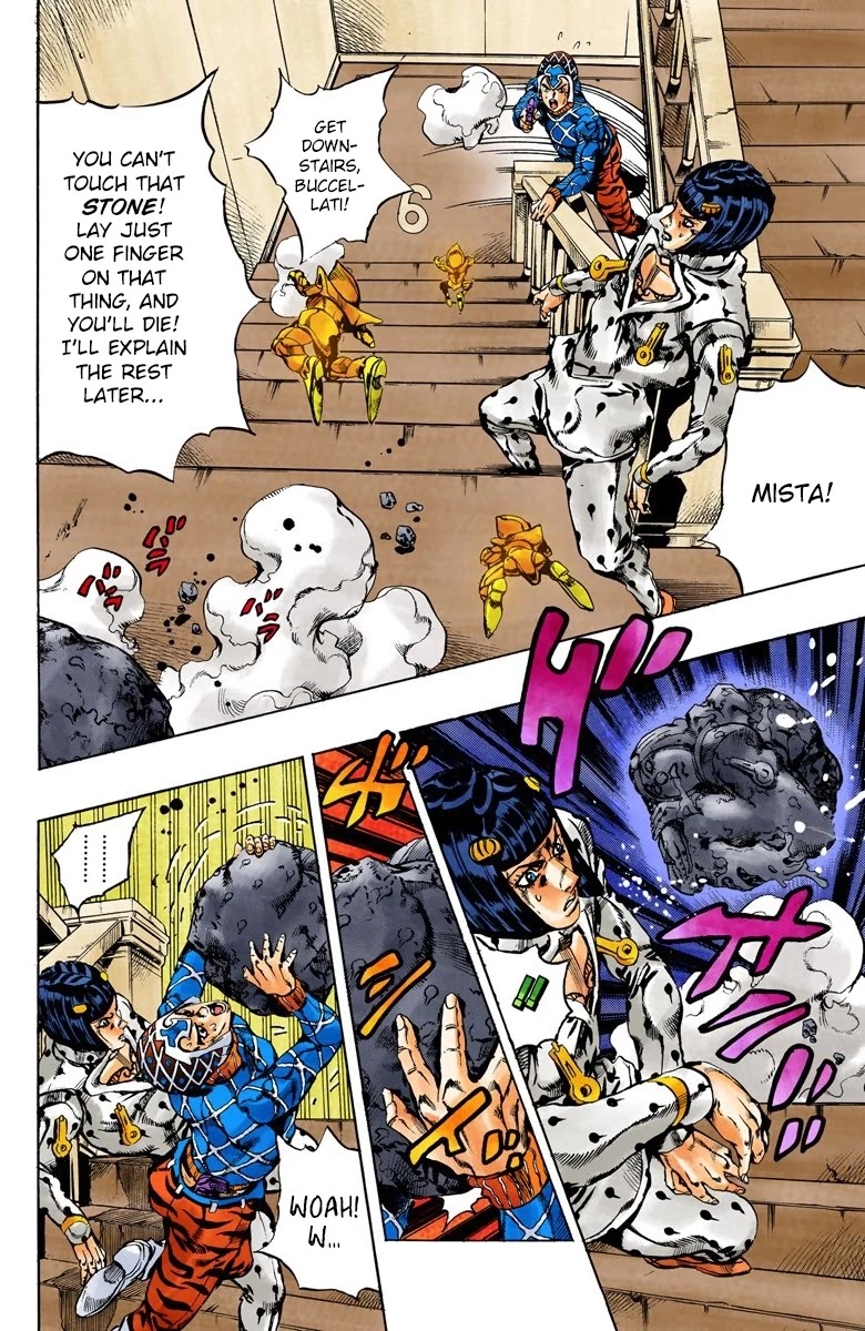 JoJo's Bizarre Adventure Part 5 - Vento Aureo (Official Colored) Chapter 154 page 13 - Chapter 154: Sleeping Slaves Part 4
