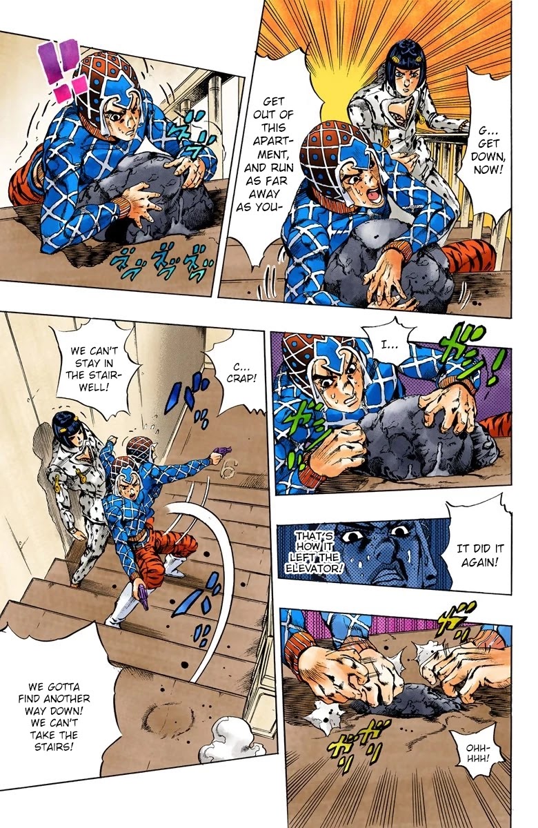 JoJo's Bizarre Adventure Part 5 - Vento Aureo (Official Colored) Chapter 154 page 14 - Chapter 154: Sleeping Slaves Part 4