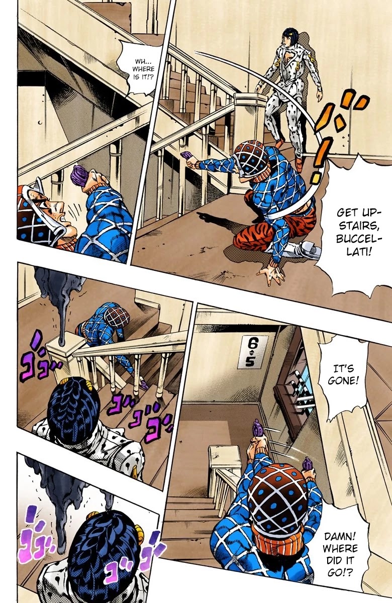 JoJo's Bizarre Adventure Part 5 - Vento Aureo (Official Colored) Chapter 154 page 15 - Chapter 154: Sleeping Slaves Part 4