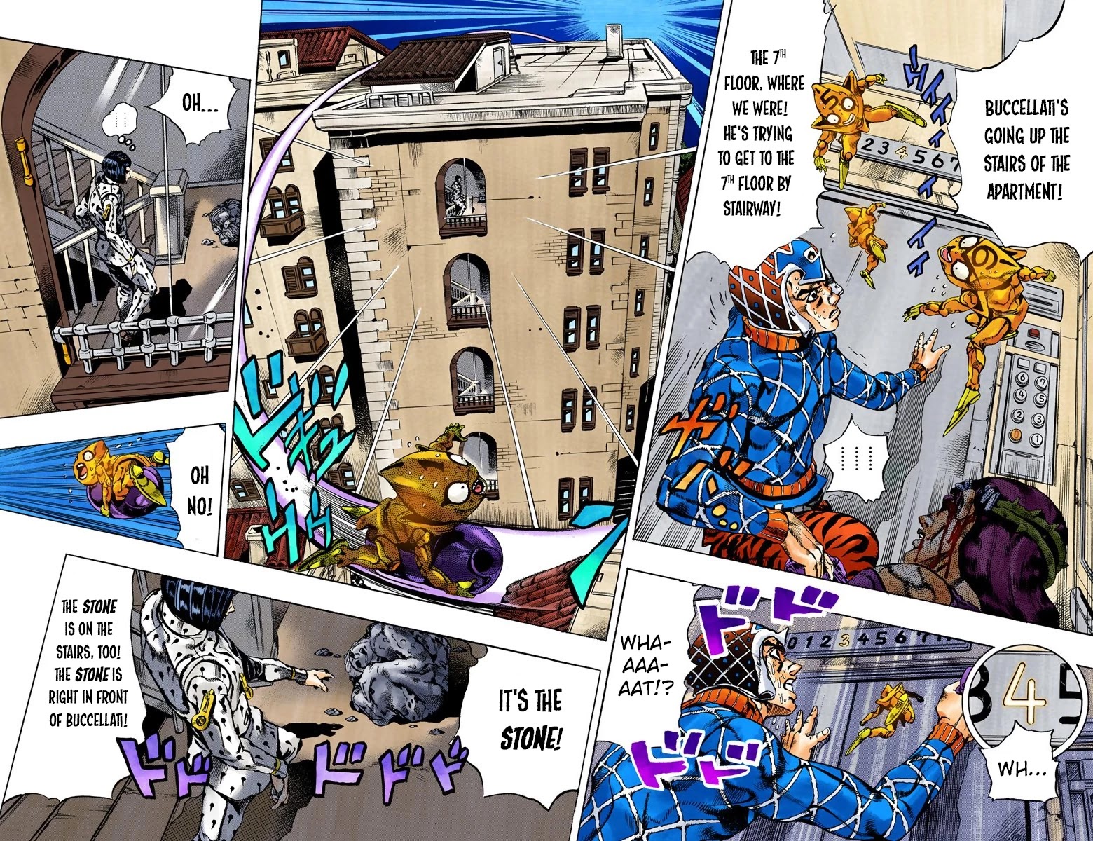 JoJo's Bizarre Adventure Part 5 - Vento Aureo (Official Colored) Chapter 154 page 6 - Chapter 154: Sleeping Slaves Part 4