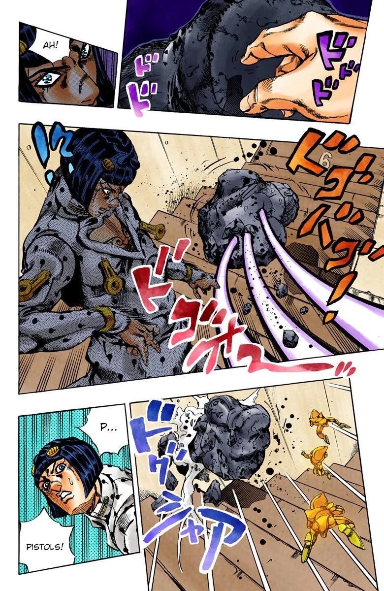 JoJo's Bizarre Adventure Part 5 - Vento Aureo (Official Colored) Chapter 154 page 9 - Chapter 154: Sleeping Slaves Part 4