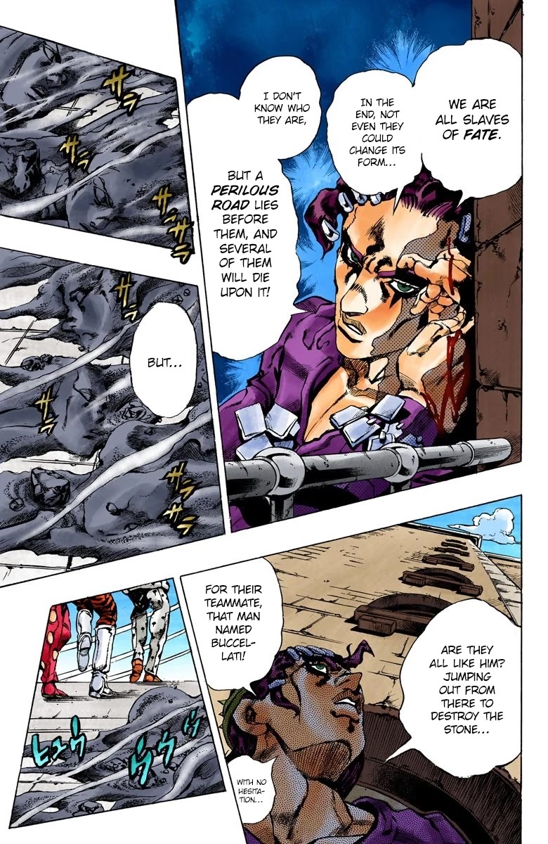 JoJo's Bizarre Adventure Part 5 - Vento Aureo (Official Colored) Chapter 155 page 11 - Chapter 155: Sleeping Slaves Part 5 [END]