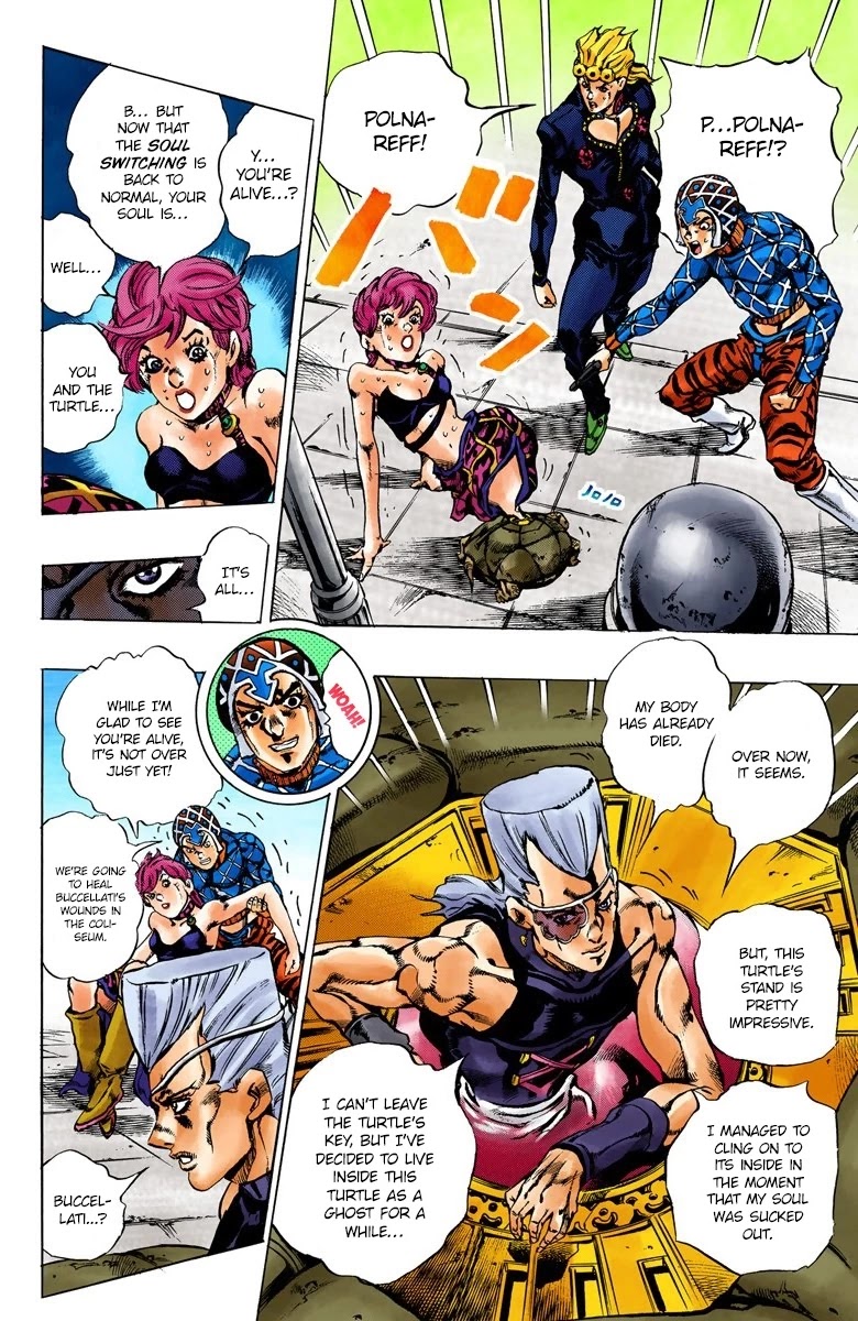 JoJo's Bizarre Adventure Part 5 - Vento Aureo (Official Colored) Chapter 155 page 16 - Chapter 155: Sleeping Slaves Part 5 [END]