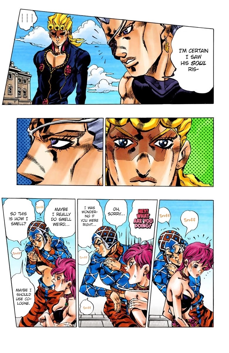 JoJo's Bizarre Adventure Part 5 - Vento Aureo (Official Colored) Chapter 155 page 17 - Chapter 155: Sleeping Slaves Part 5 [END]
