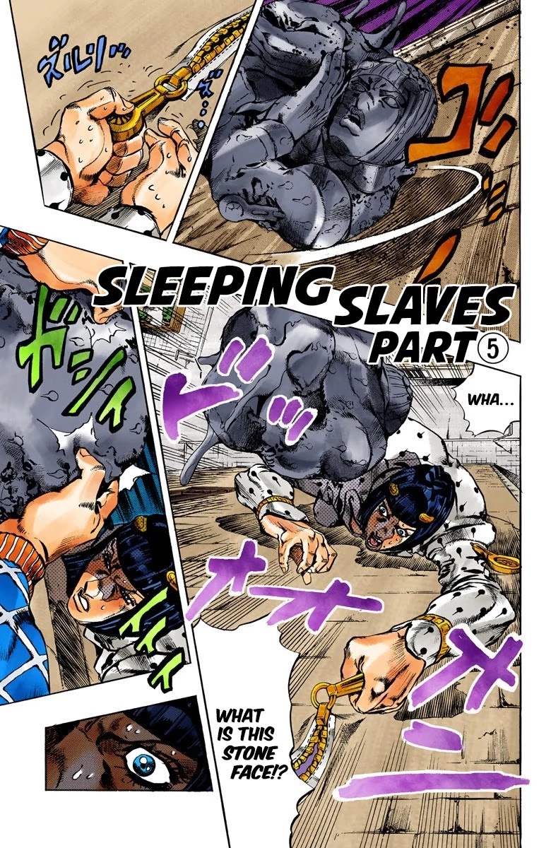 JoJo's Bizarre Adventure Part 5 - Vento Aureo (Official Colored) Chapter 155 page 2 - Chapter 155: Sleeping Slaves Part 5 [END]