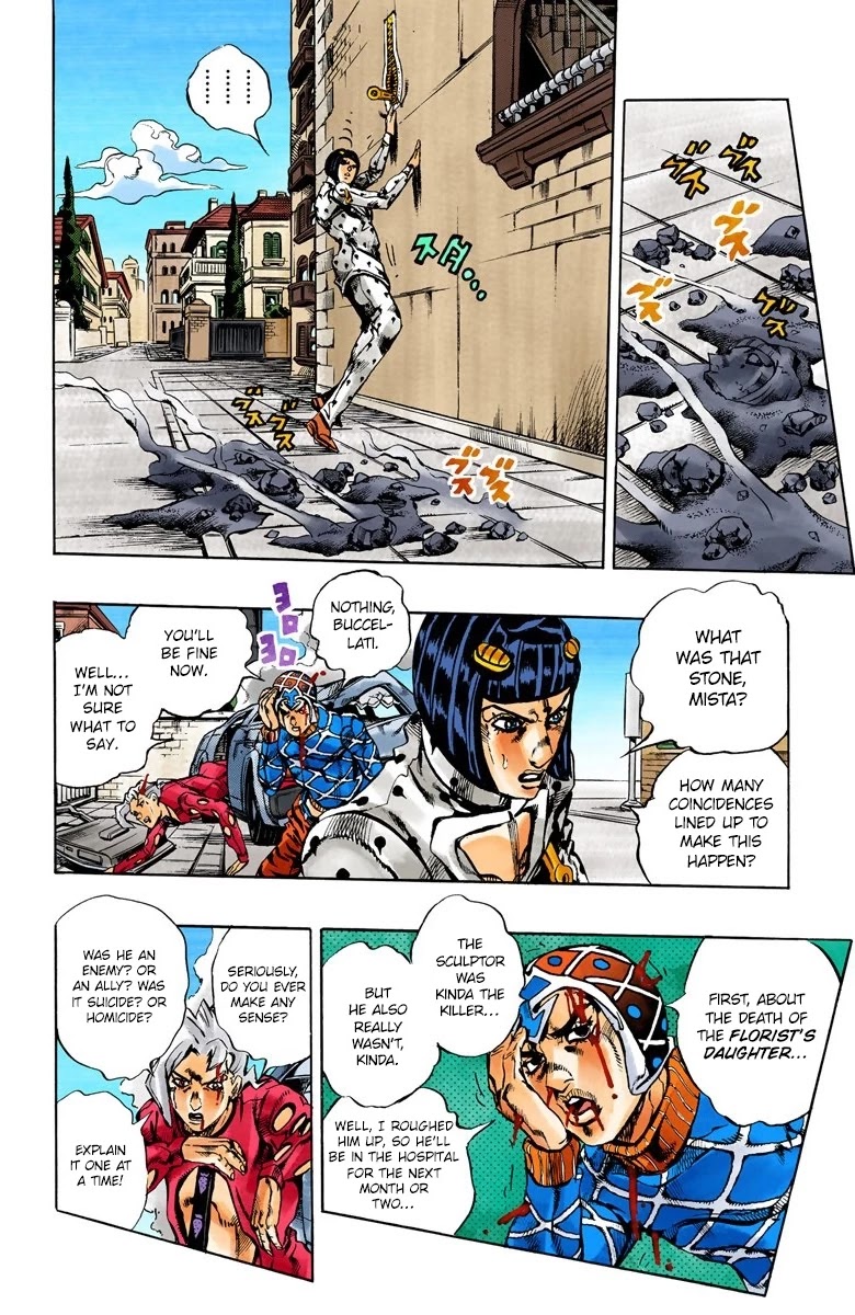 JoJo's Bizarre Adventure Part 5 - Vento Aureo (Official Colored) Chapter 155 page 8 - Chapter 155: Sleeping Slaves Part 5 [END]