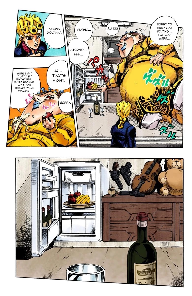 JoJo's Bizarre Adventure Part 5 - Vento Aureo (Official Colored) Chapter 16 page 13 - Chapter 16: Entering the Gang Part 6