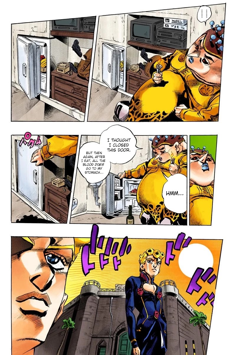 JoJo's Bizarre Adventure Part 5 - Vento Aureo (Official Colored) Chapter 16 page 18 - Chapter 16: Entering the Gang Part 6