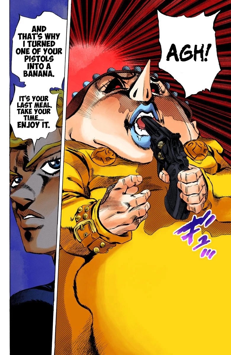 JoJo's Bizarre Adventure Part 5 - Vento Aureo (Official Colored) Chapter 16 page 22 - Chapter 16: Entering the Gang Part 6